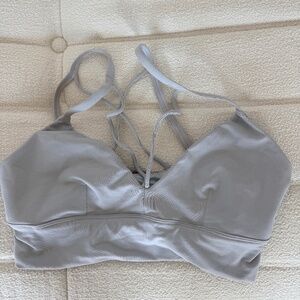 ALO Yoga Deluxe Bra Dove Grey XS